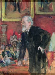 Portret van V.O. Klyuchevsky (1841-1911) 1908